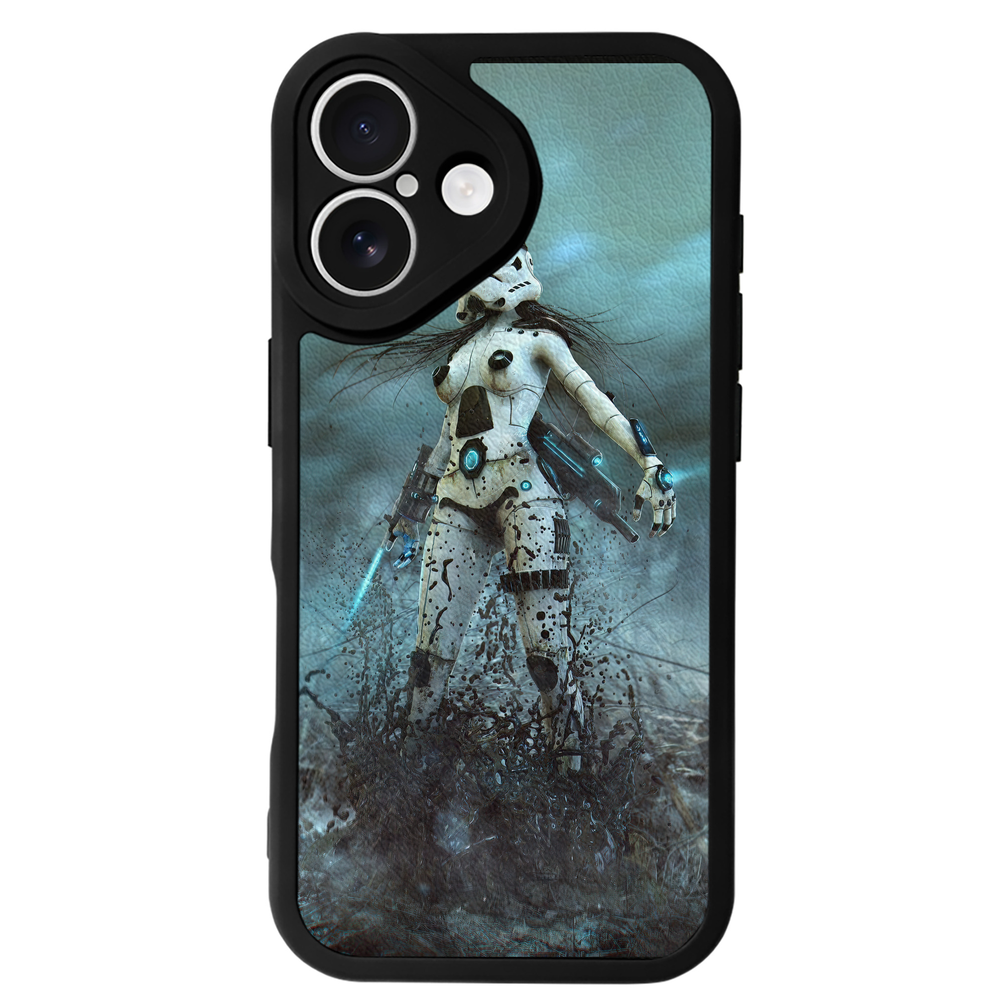 （画像用） スター・ウォーズ Star Wars 【iPhone 16シリーズ対応】シリコンスマホケース（レザー調） 材質：シリコン